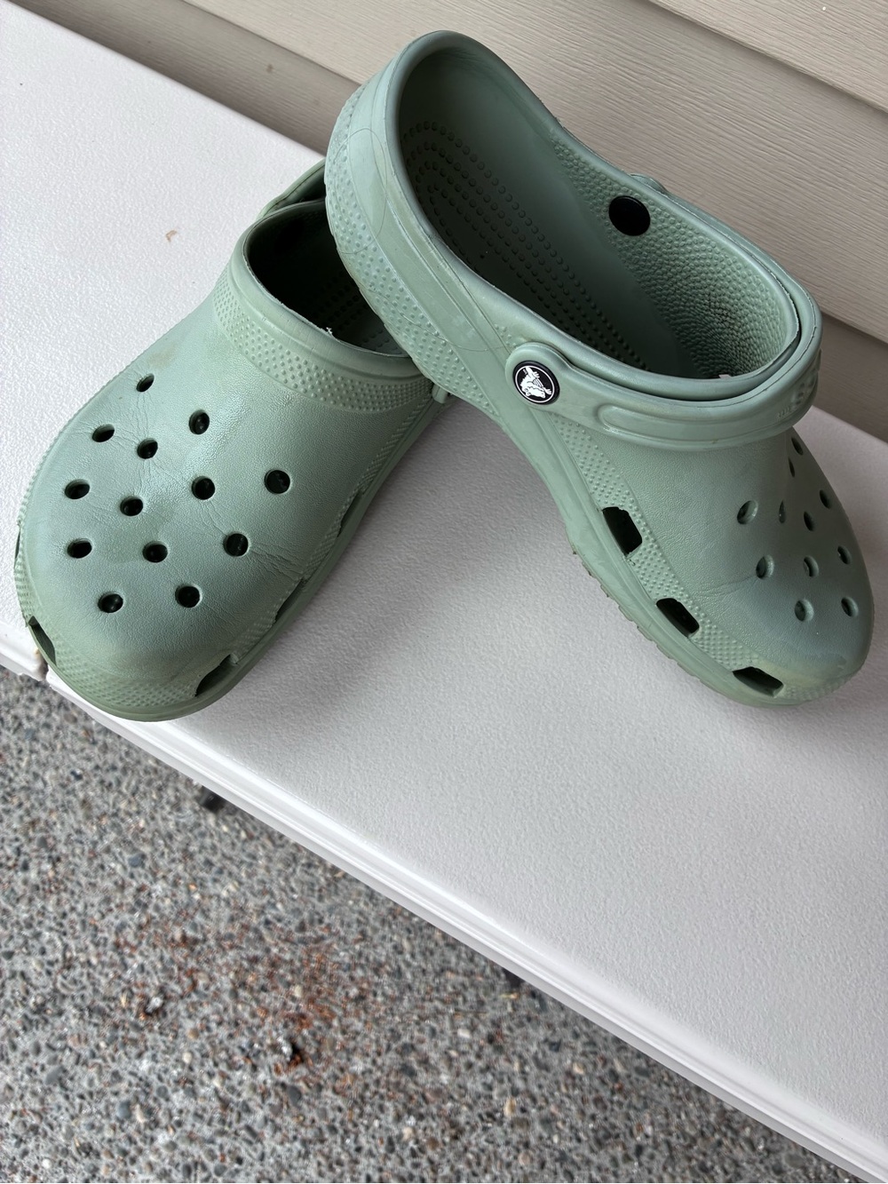 Crocs Classic Clogs Sage Olive Green M8 W10